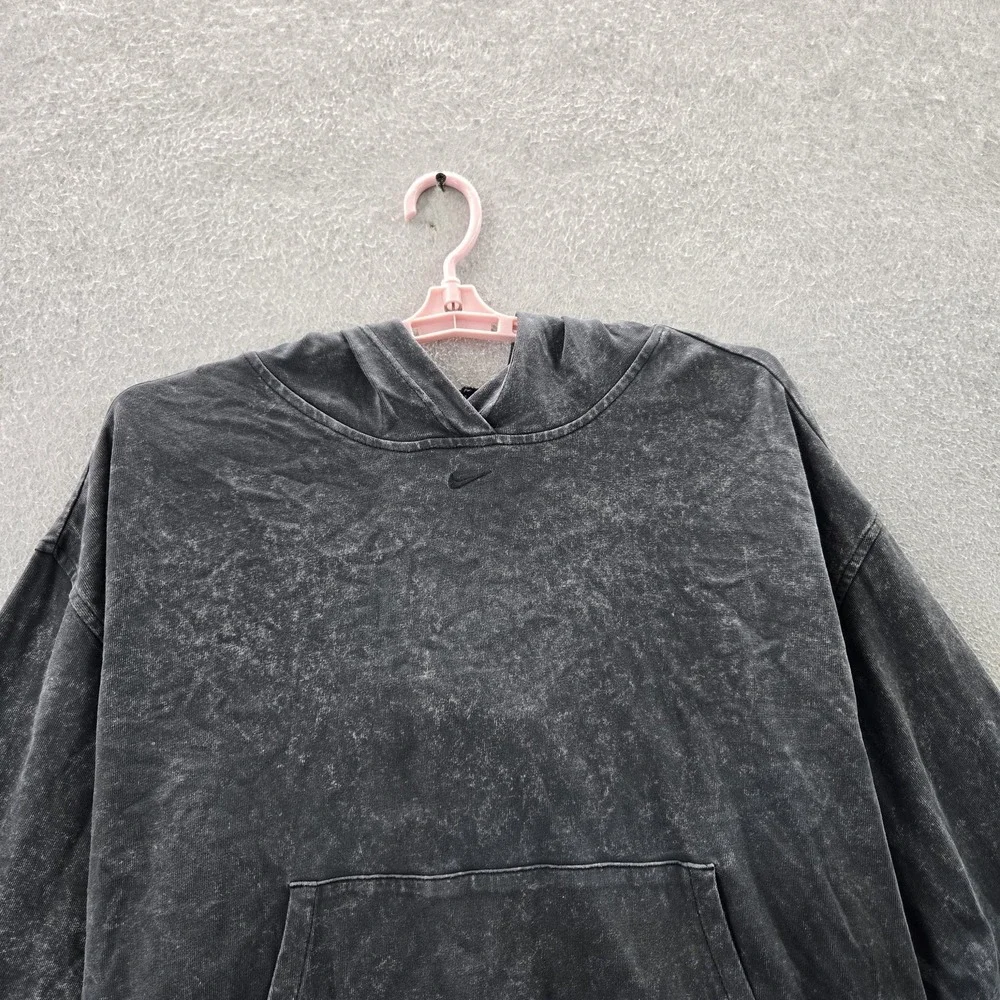 Nike Women Hoodie‎ L Gray Oversized Phoenix Mini Center Swoosh Logo
